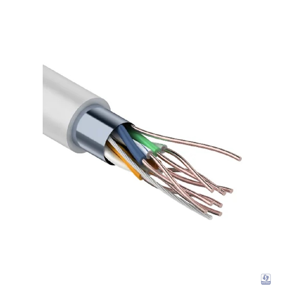 PROconnect (01-0148-3) Кабель витая пара омедненный F/UTP, CCA, CAT 5, PVC, 4PR, 26AWG, INDOOR, SOLID, серый, 305м Light