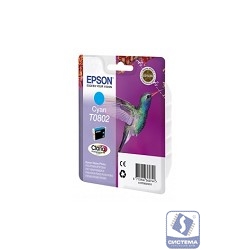 EPSON C13T08024011/4010/4021  T0802 Картридж голубой, стандартной емкости P50/PX660 (cons ink)