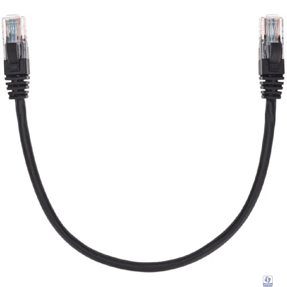 Rexant (02-0102-03) Патч-корд U/UTP, CAT 5e, RJ45-RJ45, 26AWG, LSZH, черный, 0,3м