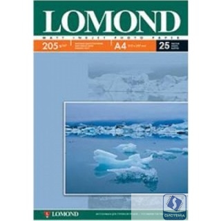 Фотобумага LOMOND 0102124 Одностороняя Матовая, 205г/м2, A4(21х29см)/25л.