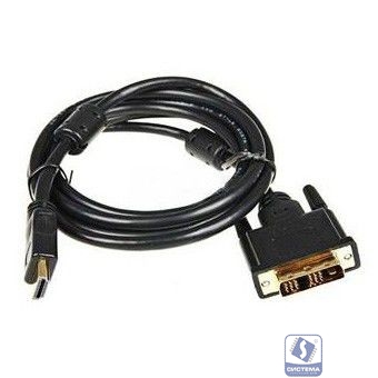 Кабель Buro HDMI-19M-DVI-D-5M HDMI (m) DVI-D (m) 5м феррит.кольца черный (817226)