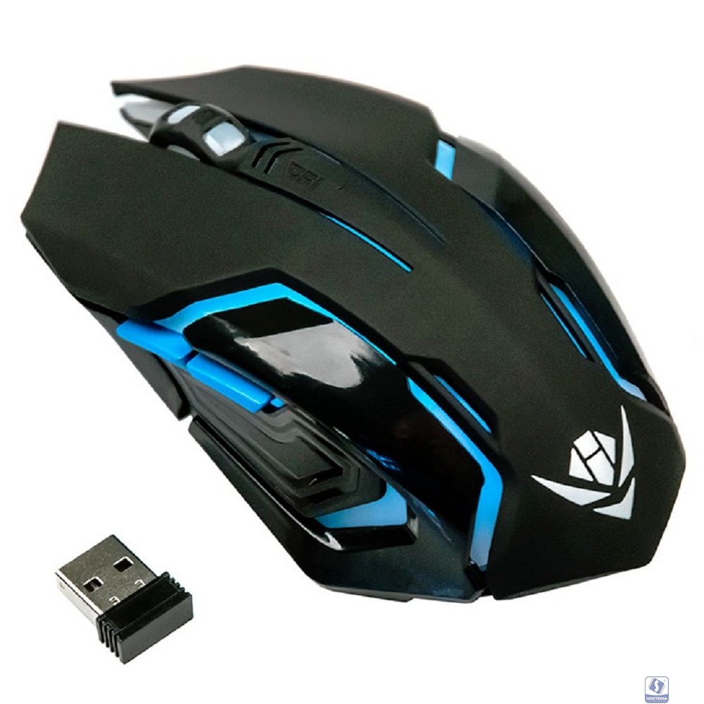 Мышь Dialog MROG-20UR Nakatomi Gaming RF 2.4G Optical - игровая, 6 кнопок+ролик, 7ми цветная подсветка