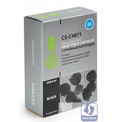 Cactus C4871 Картридж струйный Cactus CS-C4871 черный для №80 HP DesignJet 1050C/1055CM/1000