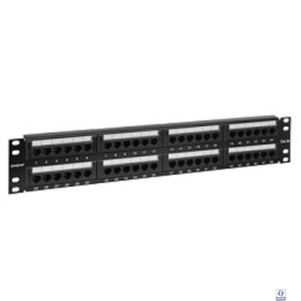 Exegate EX256753RUS Патч-панель UTP 19" 48 port кат.5e Exegate  разъём KRONE&110 (dual IDC), 2U