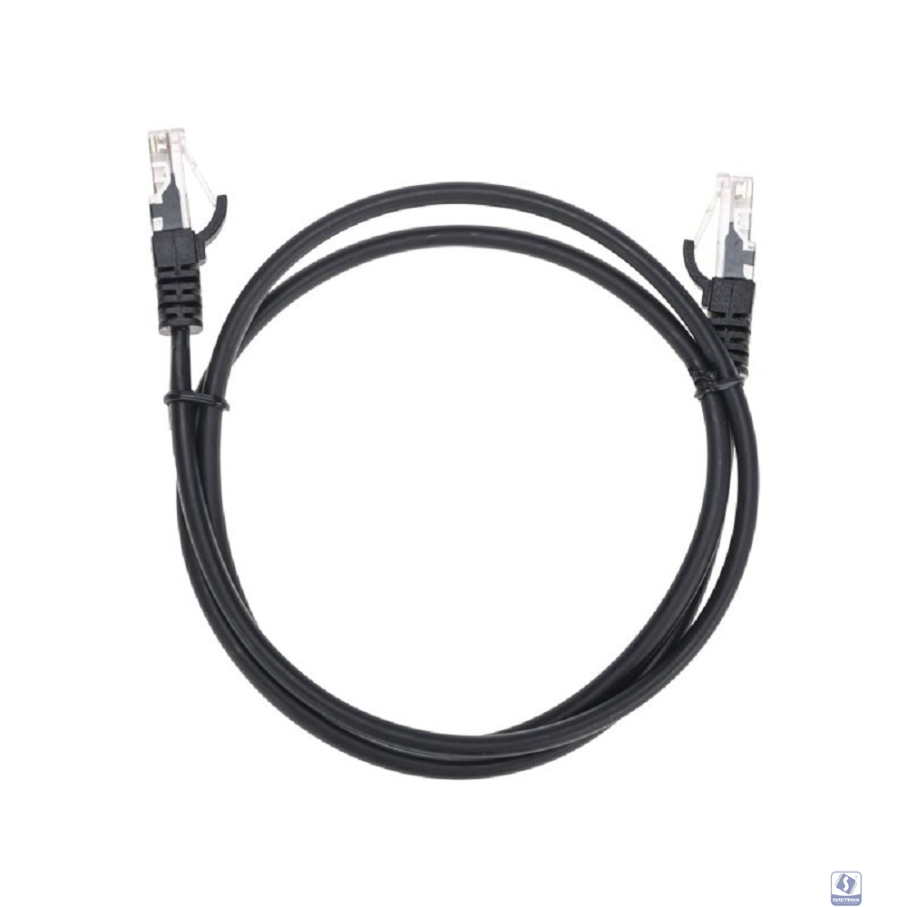 Rexant (02-0102-1) Патч-корд U/UTP, CAT 5e, RJ45-RJ45, 26AWG, LSZH, черный, 1м