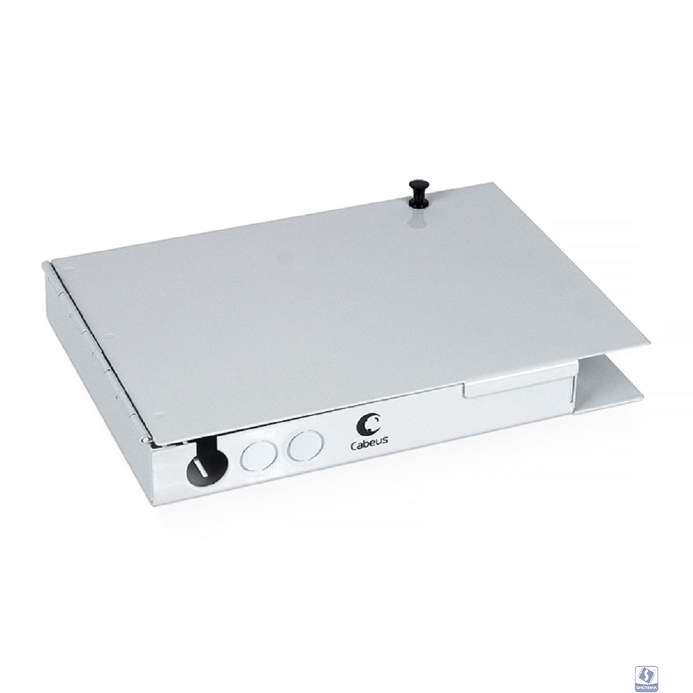 Cabeus JJT-8-SC Бокс оптический настенный на 8 SC (LC duplex) со сплайс пластиной и КДЗС (без пигтейлов и проходных адаптеров)