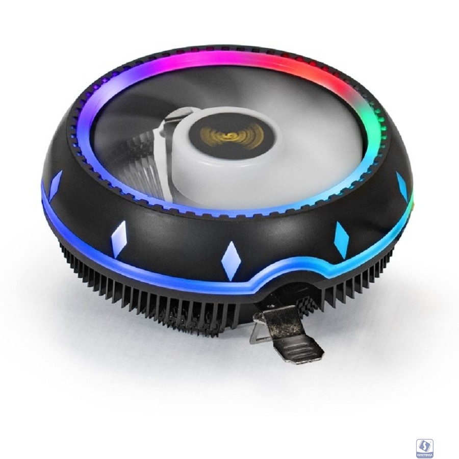 Exegate EX286156RUS Кулер ExeGate Dark Magic EE126M-PWM.RGB (Al black coating, LGA775/1150/1151/1155/1156/1200/1700/AM2/AM2+/AM3/AM3+/AM4/FM1/FM2/754/939/940,TDP100W,Fan120mm,PWM, 900-2000RPM, Hydro b