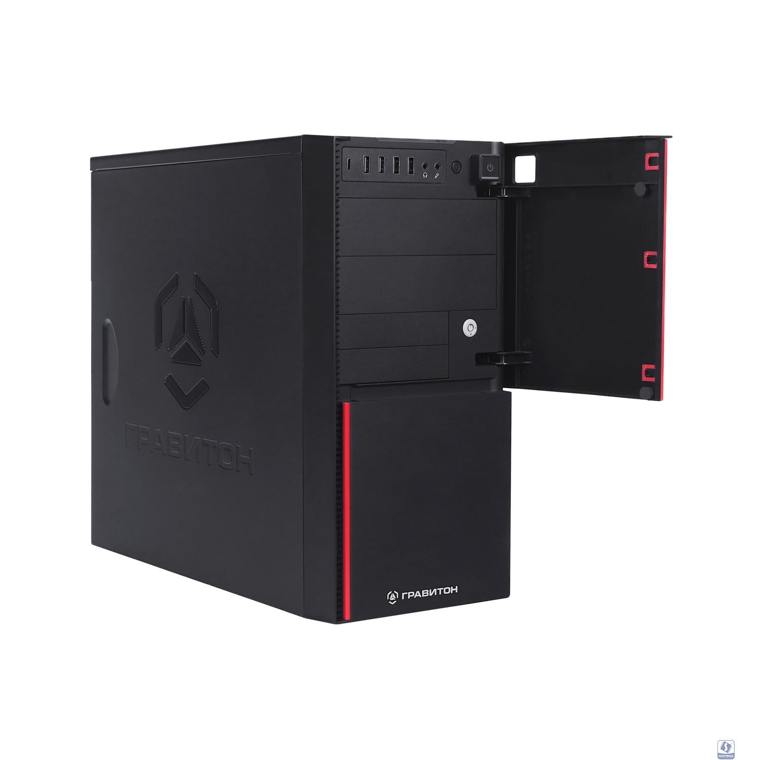 Гравитон Д53И (226662) i5-13400/2x8GB/1xSSD512GB/FP_2xUSB2.0/RJ-45POE/450W/K+M/NoOS/Реестр МПТ