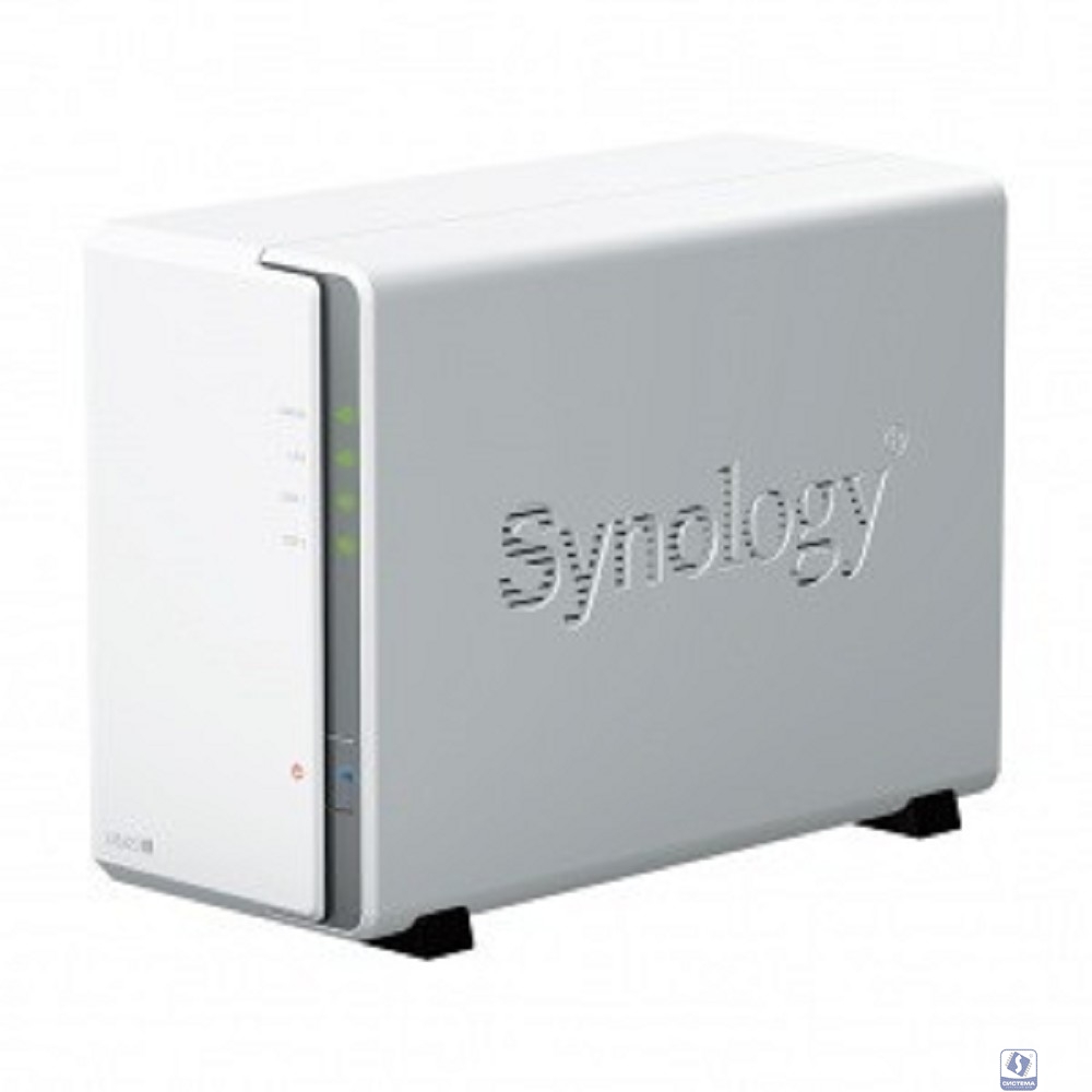 Synology DS223j Сетевое хранилище 2x2.5"/3.5" SATA, Realtek RTD1619B -1.7GHz, 1 GB DDR4, 1x1 Гбит/с, 2xUSB 