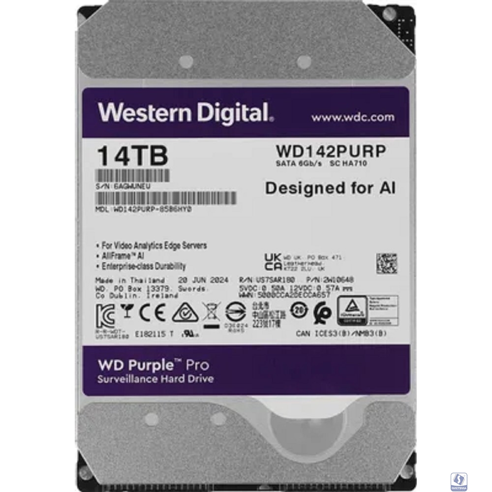 14TB WD Purple Pro (WD142PURP) 