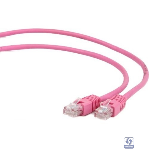 Cablexpert Патч-корд UTP PP12-1M/RO кат.5e, 1м, литой, многожильный (розовый)