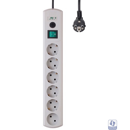 MOST Сетевой фильтр RG 3м 6 розеток белый