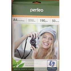 Perfeo PF-MTA4-190/50 Бумага Perfeo матовая 50л, A4 190 г/м2 (M06)