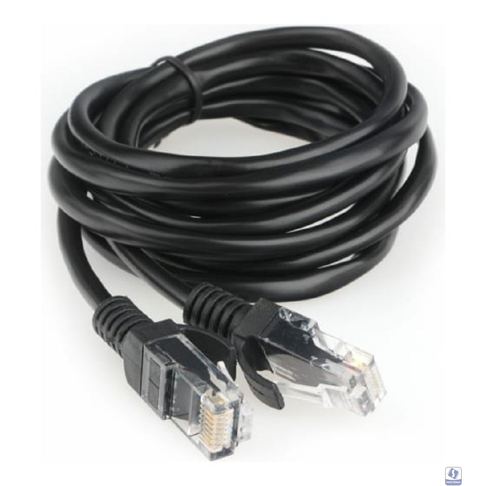 Гарнизон PC-UTP-5e-2-BK кат.5e, Патч-корд UTP 2м, литой, многожильный (чёрный)