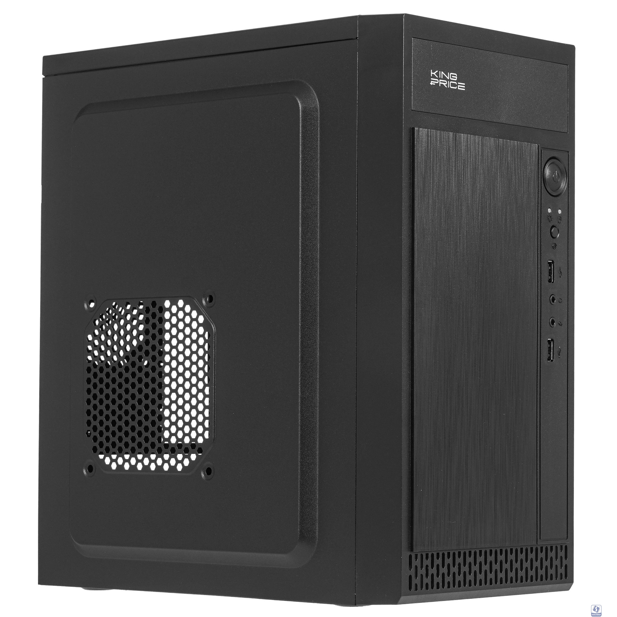 Корпус KingPrice KPCC-MN211 черный без БП mATX 1x80mm 2x120mm 2xUSB2.0 audio