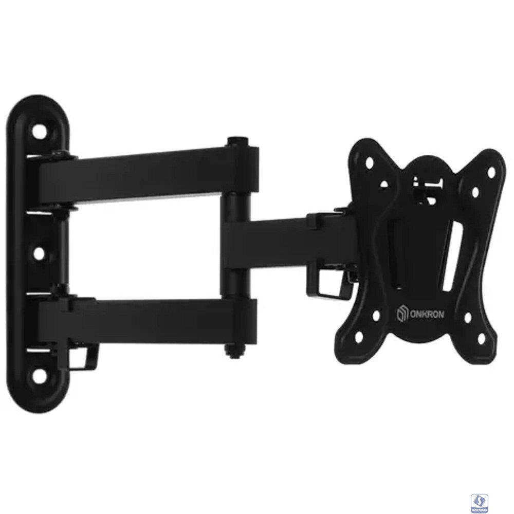 ONKRON NP15 кронштейн для телевизора 10"-32" наклонно-поворотный, чёрный ONKRON NP15 кронштейн для телевизора 10"-32" наклонно-поворотный, чёрный