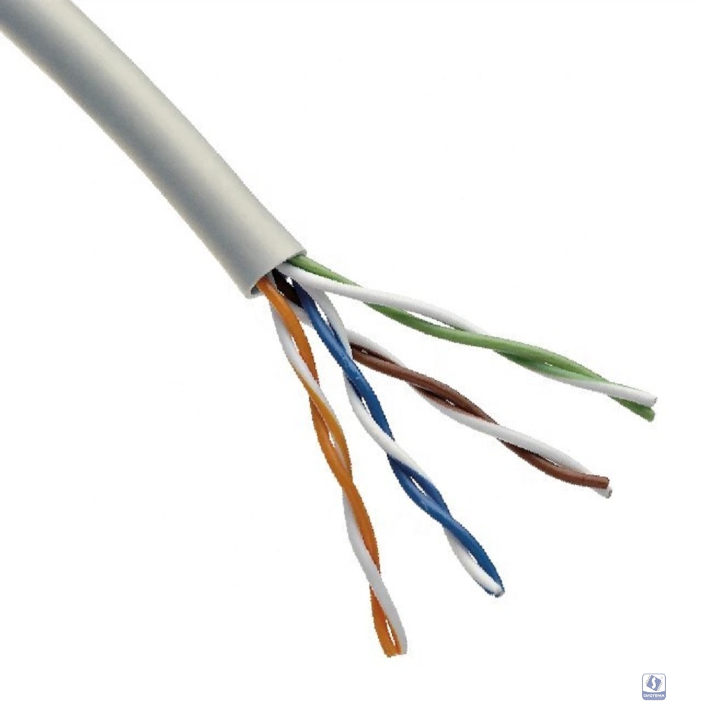Rexant (02-0005 ) Кабель витая пара U/UTP, CAT 5e, PVC, 4х2х0,52 мм, 24AWG, INDOOR, SOLID, серый, 305 м PRO