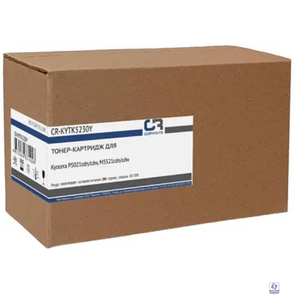 Картридж лазерный CopyRite CR-KYTK5230Y TK-5230Y желтый (2200стр.) для Kyocera P5021cdn/cdw/M5521cdn
