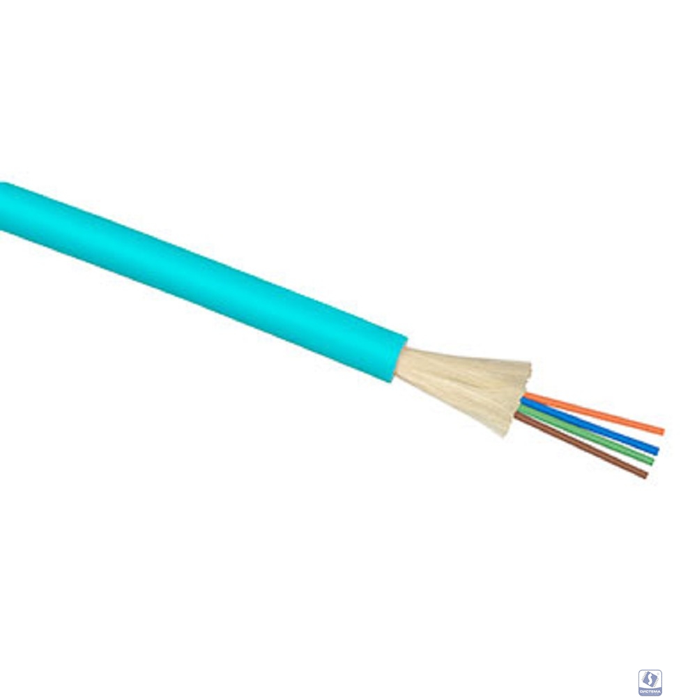 Cabeus TB-A-4-08T-E-K-LSZH-IN-25 Кабель волоконно-оптический 50/125 (OM3) многомодовый, 8 волокон, плотное буферное покрытие (tight buffer), для внутренней прокладки (-25C ~ +50), LSZH, голубой