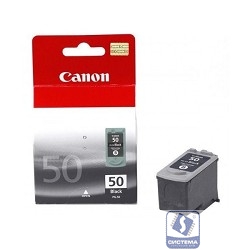 Canon PG-50Bk 0616B001 Картридж для PIXMA MP150/MP160/MP170/MP180/MP450/MP460/MX300/MX310/iP2200, FAX-JX200/JX210 JX500/JX510,Черный, 300