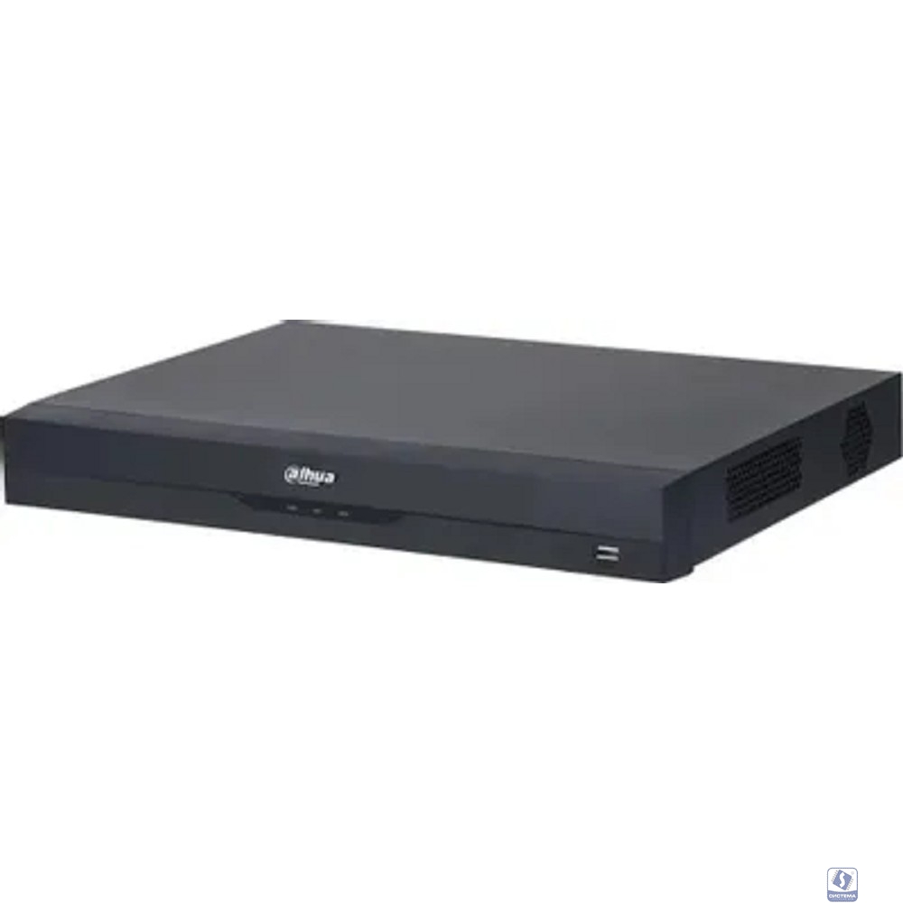 DAHUA DHI-NVR4208-EI 8-канальный IP-видеорегистратор 4K, H.265+, видеоаналитика, входящий поток до 256Мбит/с, 2 SATA III до 16Тбайт