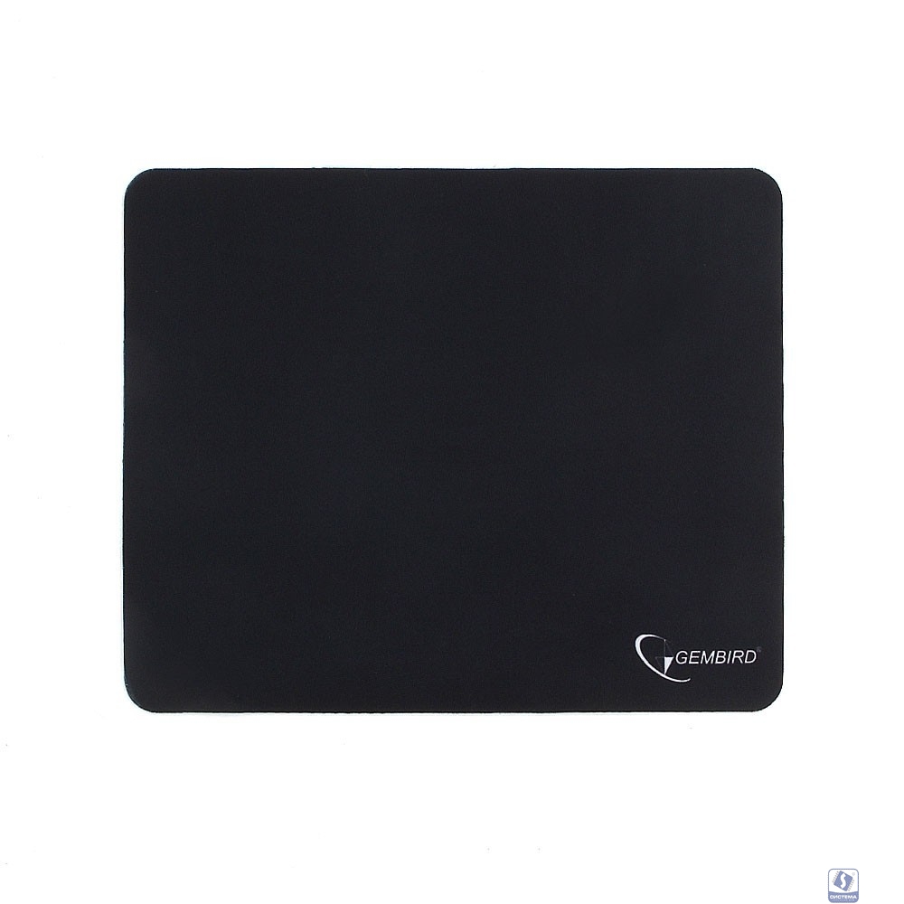 Коврик для мыши Gembird MP-BLACK, чёрный, размеры 250*200*2мм, полиэстер+резина