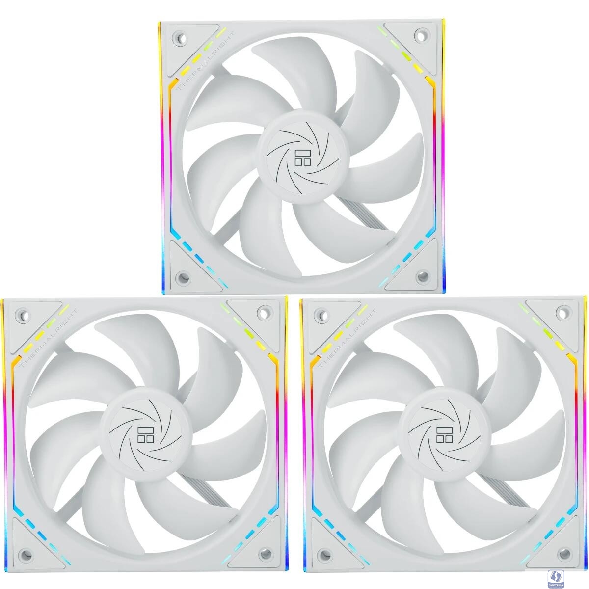 Thermalright Комплект вентиляторов (3 шт.) TL-M12W X3 (Pack of 3) / ARGB / 120mm PWM / TRTLM12W.3P