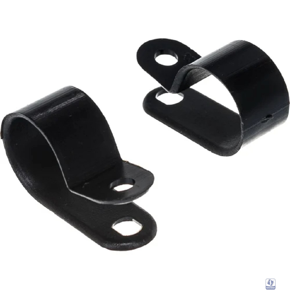 Rexant (07-4416-1) Скоба под винт 16мм, черная (50 шт/уп) 