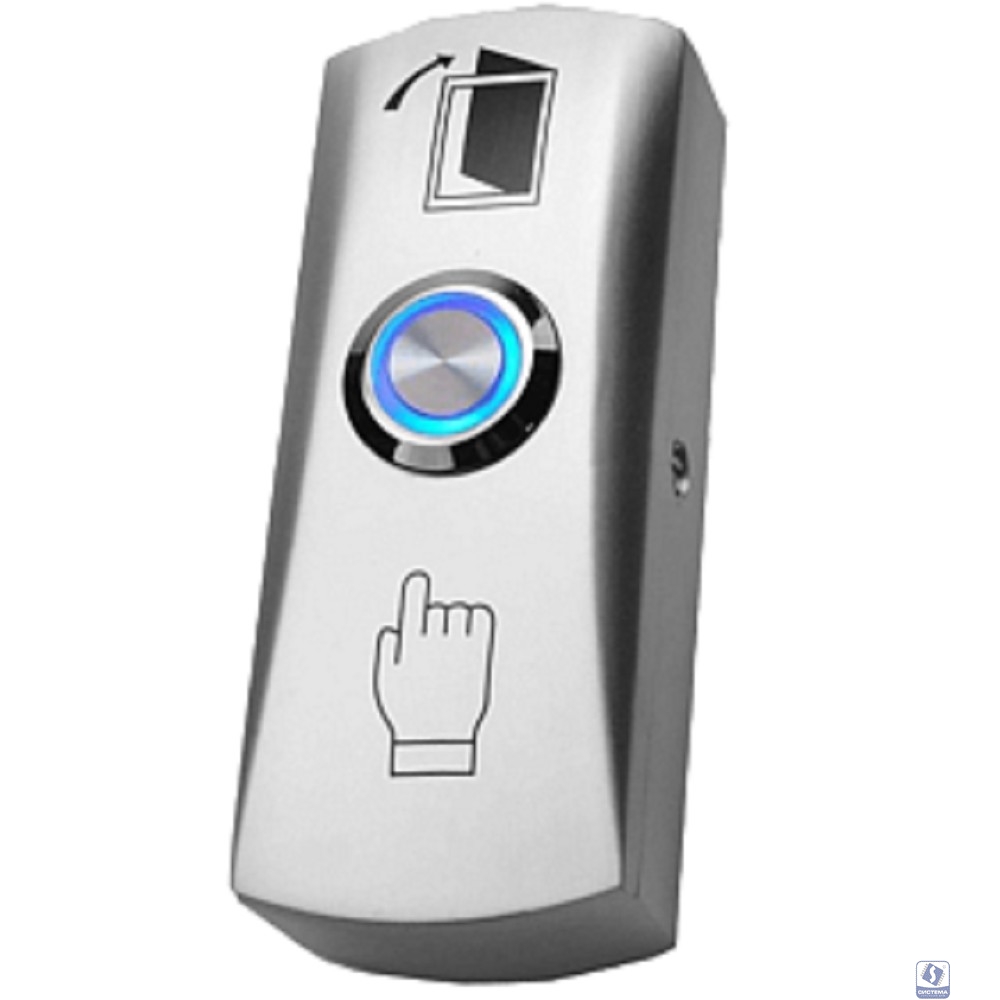 Tantos TS-CLICK light (серебро) накладная кнопка выхода с подсветкой