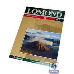 LOMOND 0102025 Глянцевая бумага 1х, А3, 230г/м2, 50 листов 
