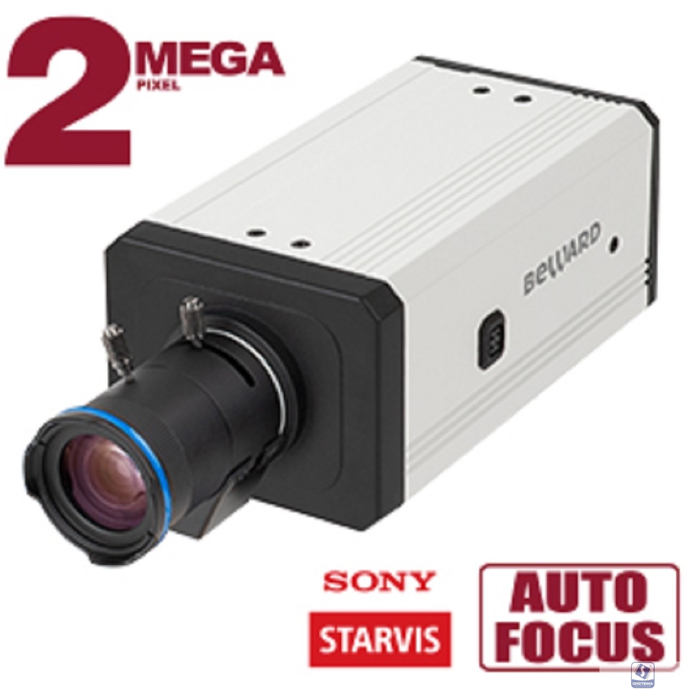 BEWARD SV2016M Корпусная IP-камера 2 Мп, 1/2.8'' КМОП Sony Starvis, microSDXC (до 256 ГБ), встроенная видеоаналитика, SIP