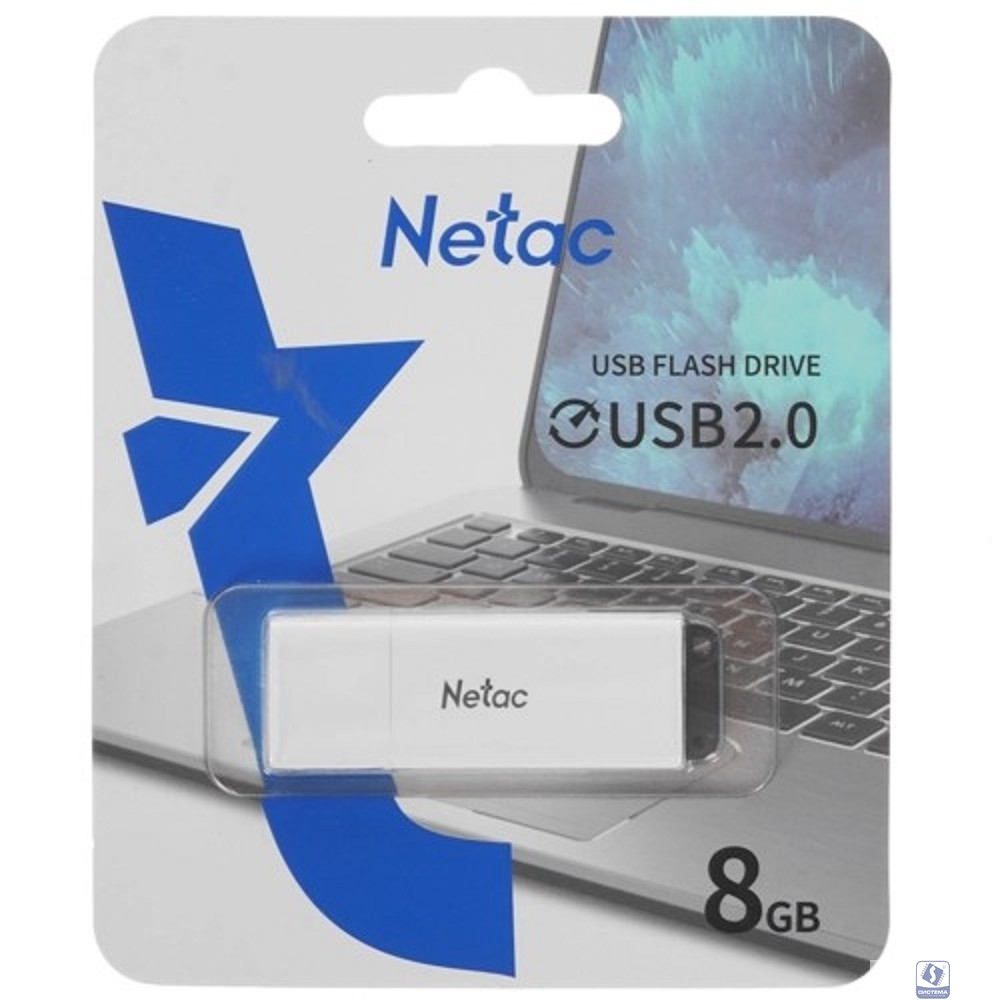 Netac USB Drive 8GB U185 NT03U185N-008G-20WH USB2.0 белый