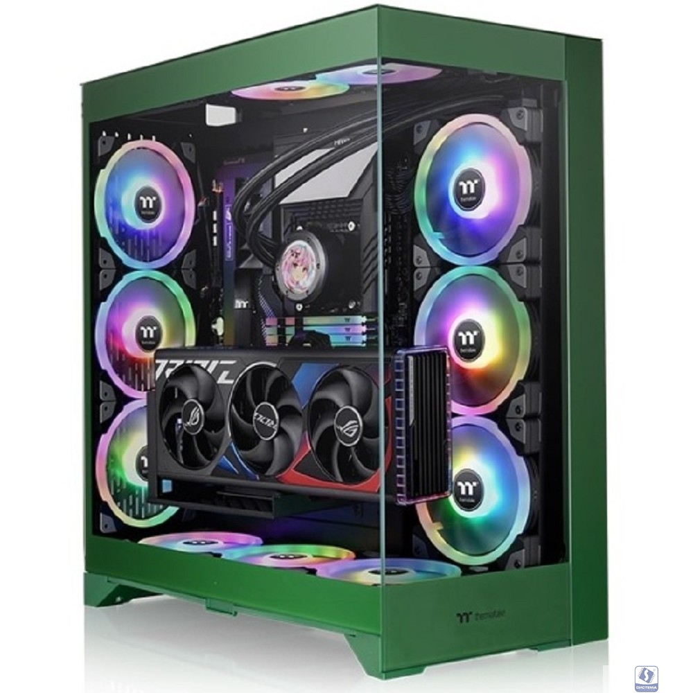 Корпус Thermaltake CTE E660MX зеленый без БП E-ATX 13x120mm 11x140mm 2xUSB3.0 audio bott PSU