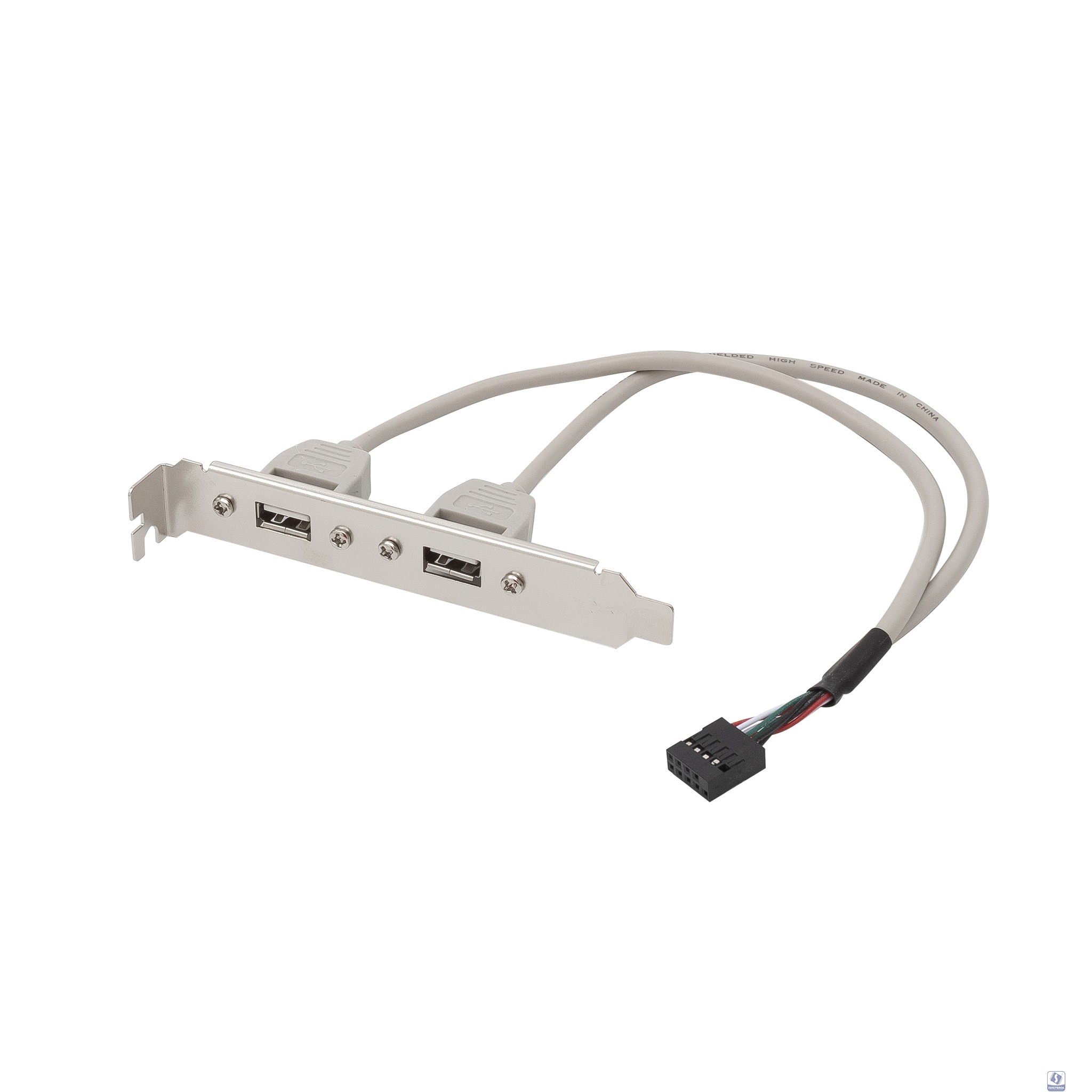 Bion планка портов 2xUSB2.0, 30 см [BXP-MB-2USB]