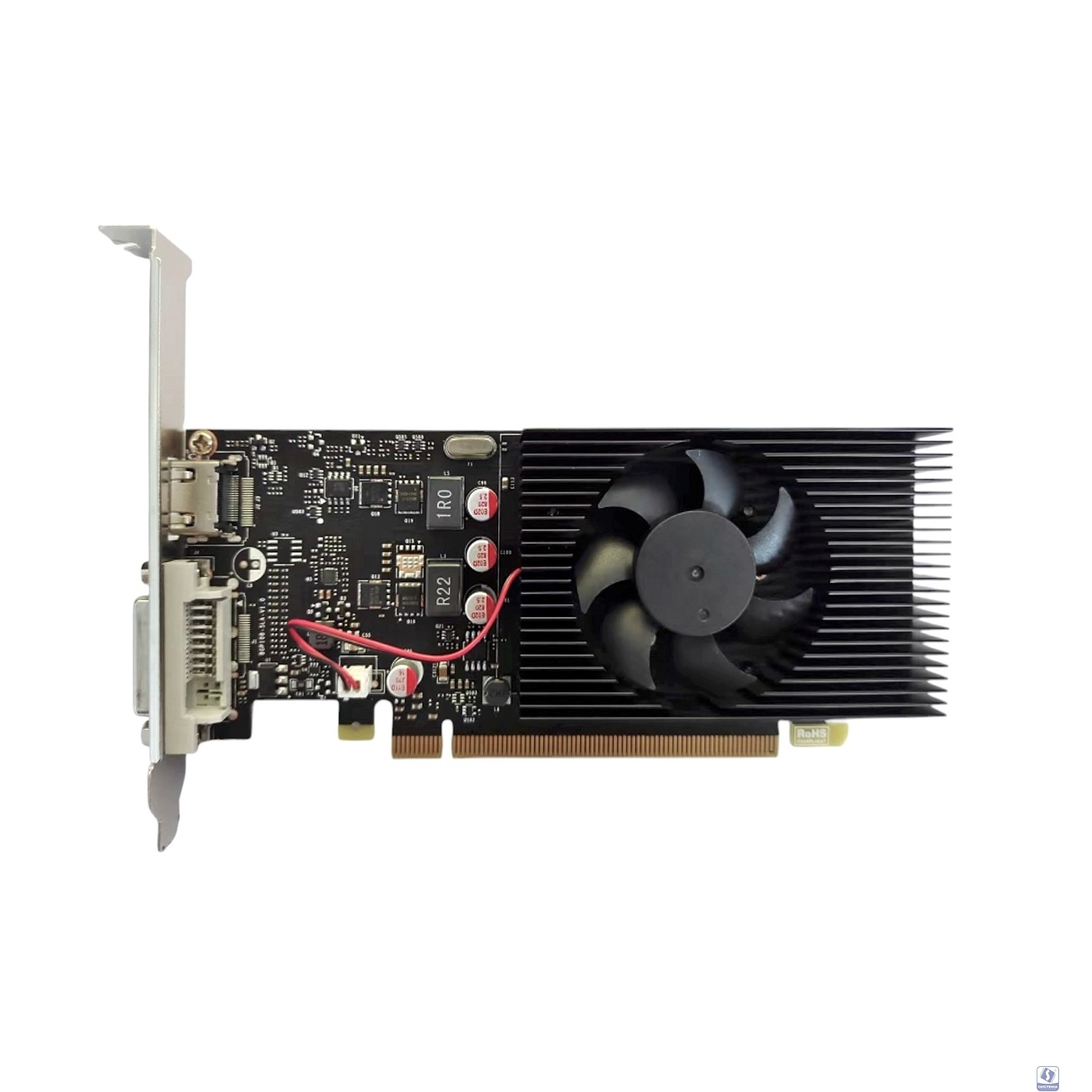 Видеокарта CBR GT1030 2Gb GDDR5, 64bit, 1228-1468Mhz, 1*HDMI + 1*DP, 30W, Ret [VGA-STX1030-2G-HDMI+DP-RTL]