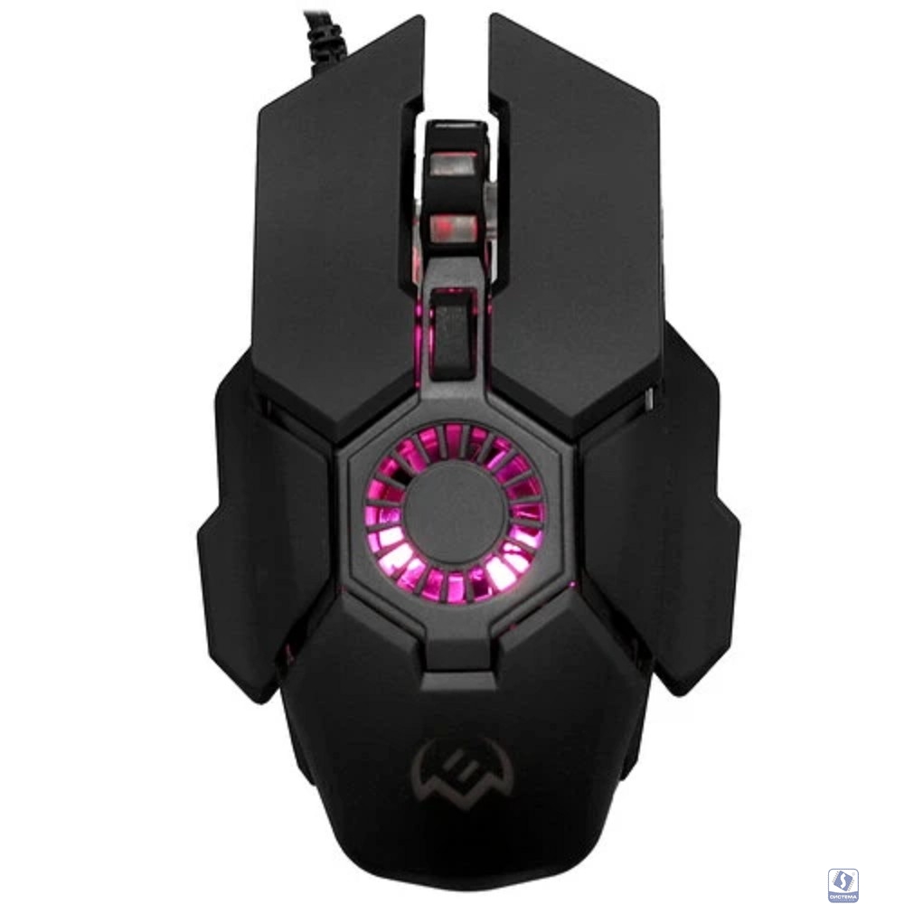 Мышь Sven RX-G880 6+1кл. 400-7000 DPI, ПО, вентилятор, подсветка, игров. Упак