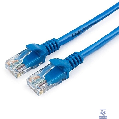 Патч-корд UTP Cablexpert PP12-30M/B кат.5e, 30м, литой, многожильный (синий)
