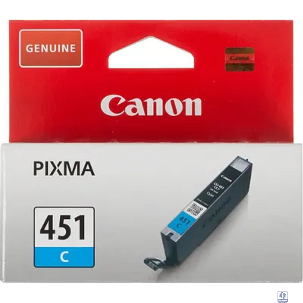 Canon CLI-451C 6524B001 Картридж  для PIXMA iP7240/MG6340/MG5440, Голубой, 332стр.