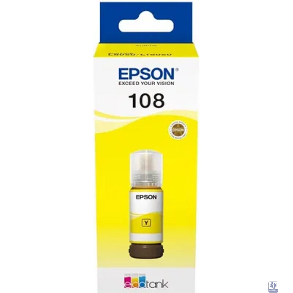 EPSON C13T09C44A  Картридж 108 EcoTank Ink для Epson L8050/L18050, Yellow 70ml