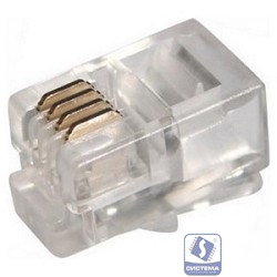 PROconnect (05-1001-3) Разъем телефонный UTP RJ-9 (4P4C), CAT 3 (100 шт.)
