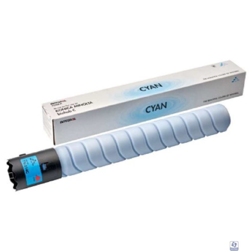 Тонер-картридж Integral для Konica Minolta TN-514C синий  bizhub C-458, 558, 658