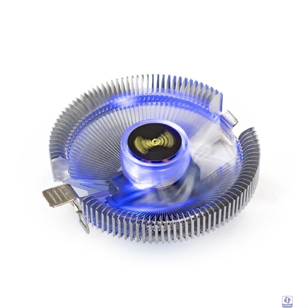 Exegate EX286148RUS Кулер ExeGate Wizard EE91-PWM.BLUE (Al, LGA775/1150/1151/1155/1156/1200/1700/AM2/AM2+/AM3/AM3+/AM4/FM1/FM2/754/939/940, TDP 75W, Fan 90mm, PWM, 800-2400RPM, Hydro bearing, 