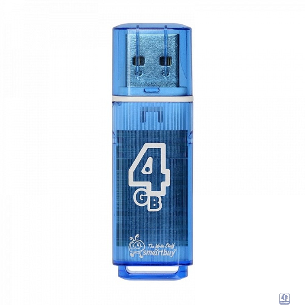 Smartbuy USB Drive 4GB Glossy series Blue (SB4GBGS-B)