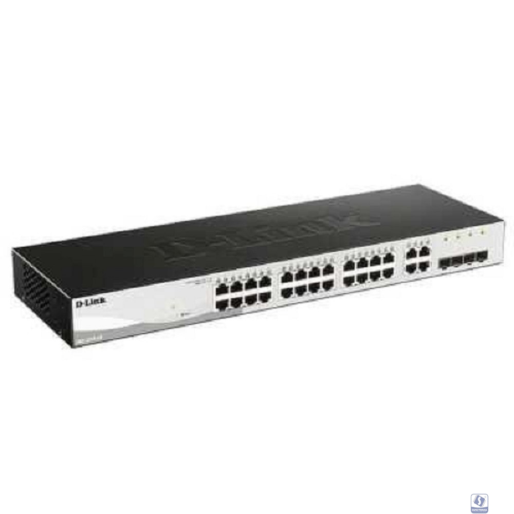D-Link DGS-1210-28/F3A Управляемый L2 коммутатор с 24 портами 10/100/1000Base-T и 4 комбо-портами 100/1000Base-T/SFP