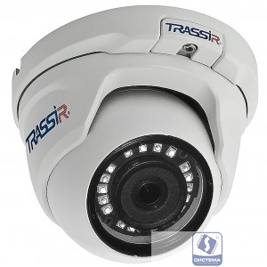 Камера видеонаблюдения IP Trassir TR-D2S5-noPoE v2,  1080p,  3.6 мм,  белый