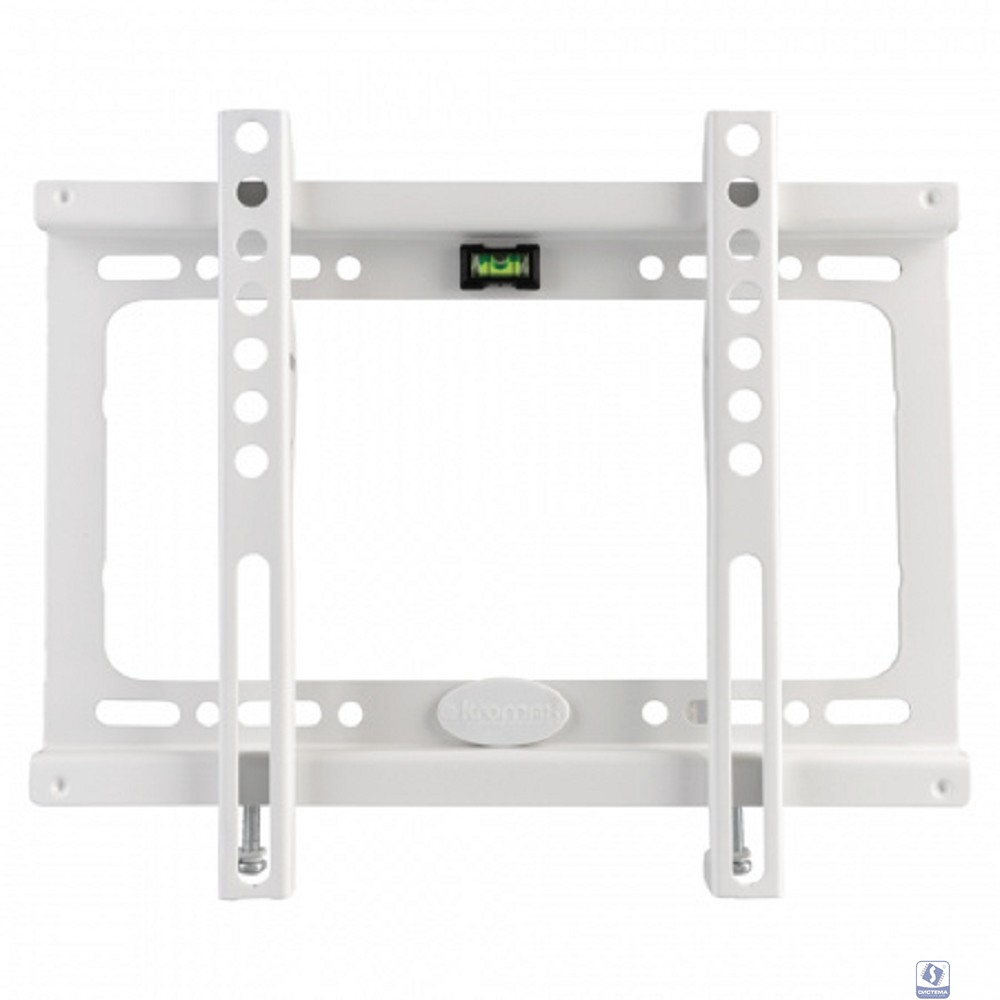 Kromax IDEAL-5W white,  Кр. стал. наст. для TV 15"-47", max 35 кг, 0 ст св., от ст. 20 мм, max VESA 200x200 мм.