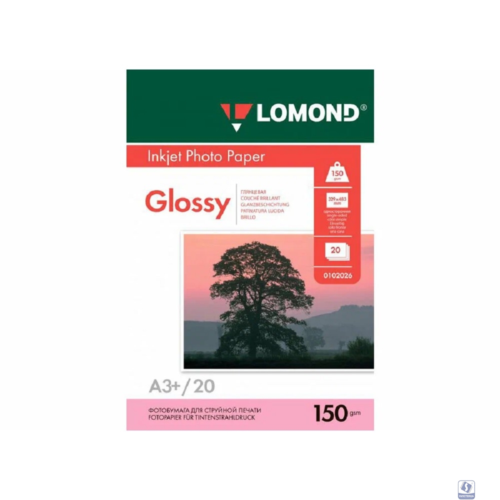 LOMOND 0102022 Глянцевая бумага 1х A4, 230г/м2, 50л. 