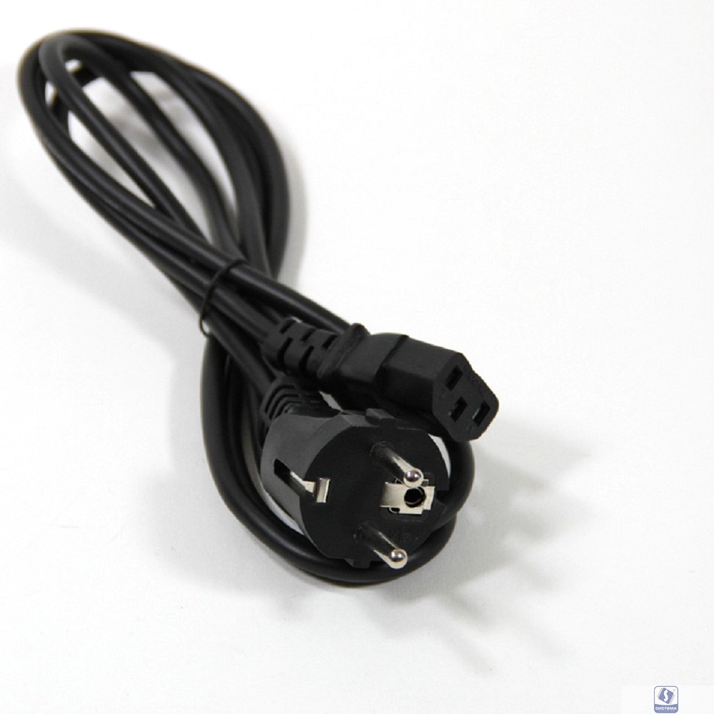 Telecom Кабель питания (TP021-IEC320-C13/SHM-1.8-BK) компьютер - розетка 220V <1.8м> (Европейский стандарт) [6926123461327]