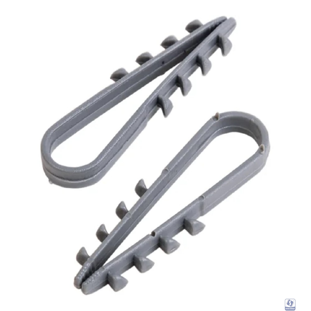 PROconnect (07-4501-3) Дюбель-хомут 5-10мм, круглый, серый (100 шт/уп)