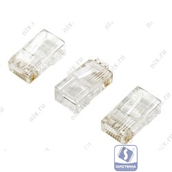 5bites US050A/US005A Коннектор  RJ-45 8p8c, зол.напыление (100 шт.)